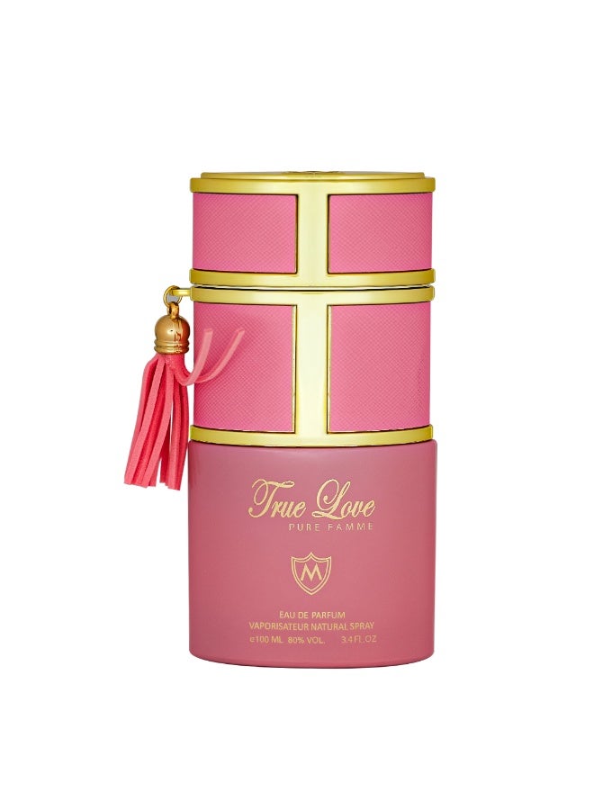 Mahabub Perfumes True Love Pure Femme Eau de Parfum 100ml – Elegant Floral & Musky Long Lasting Perfume for Women - Image 1