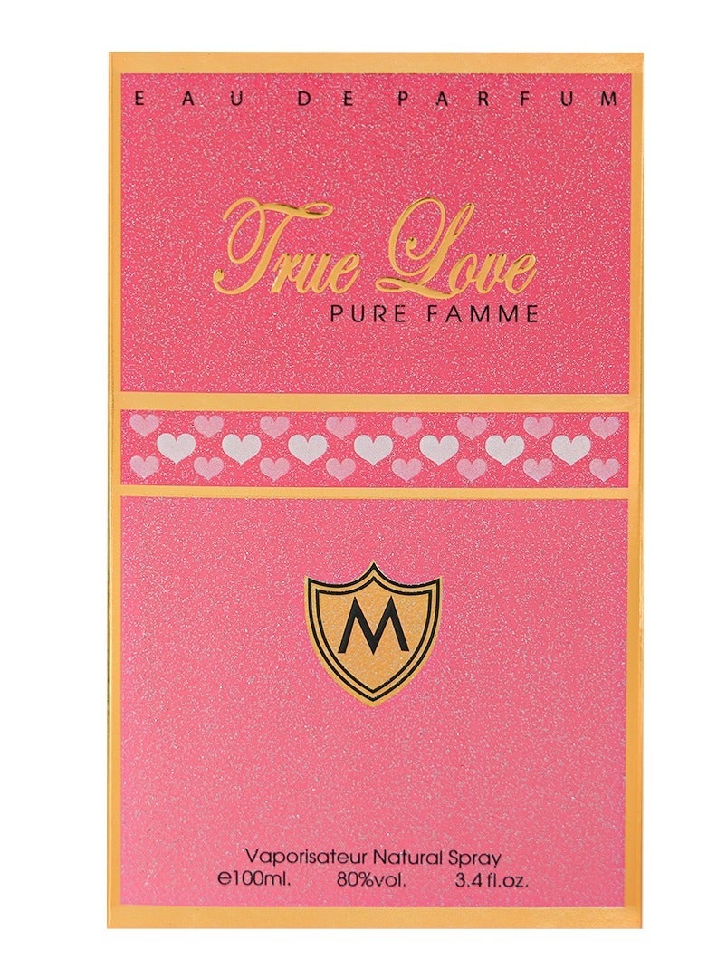 Mahabub Perfumes True Love Pure Femme Eau de Parfum 100ml – Elegant Floral & Musky Long Lasting Perfume for Women - Image 3