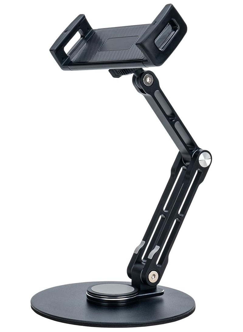 Raxoom Tablet Stand Holder for iPad with 2 Adjustable Arm and 360° Rotates Multi-Angle Adjustable (Black) - Image 5