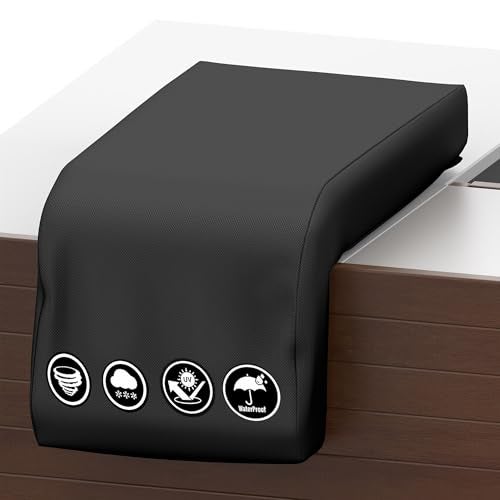 Covers & All Covers All Builtin Grill Side Burner Cover 12 oz Heavy Duty Waterproof Outdoor BBQ SideGrill Burner Protector with Air Vent Elastic Fit 14 x 24 x 12 in Black - Image 1