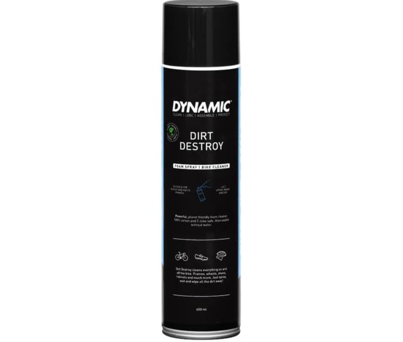 Dynamic Dirt Destroy Bike Cleaning Foam | Powerful Foaming Action for Fast Deep Cleaning | 600 ml Spray, White - Image 1