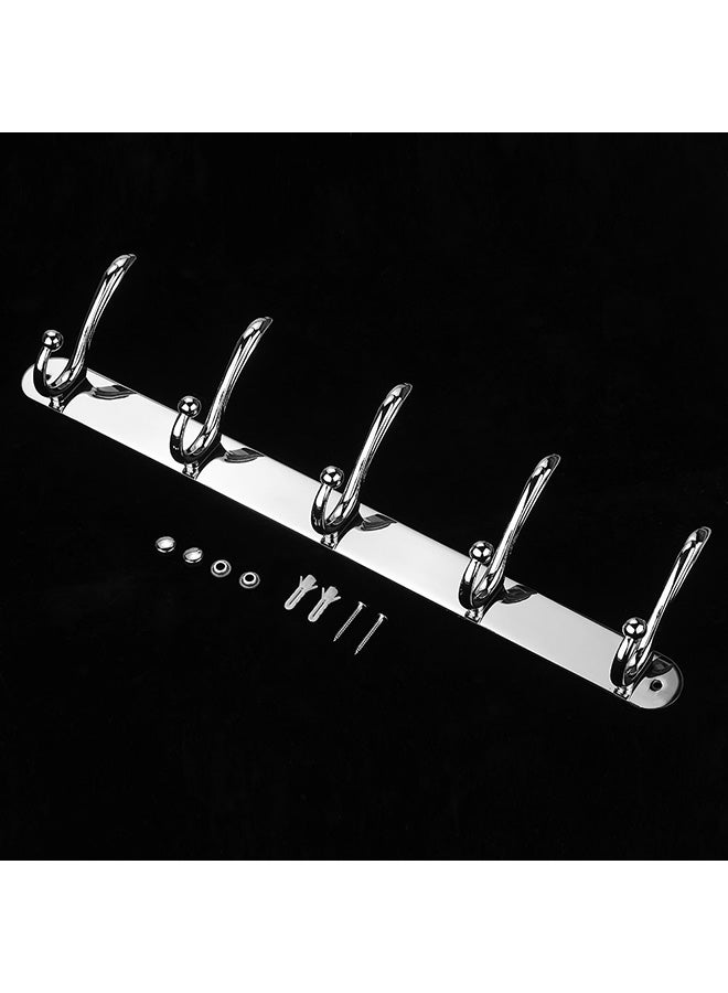 Wall Mounted Hook Hanger Silver 46.5x7x11cm - Image 5