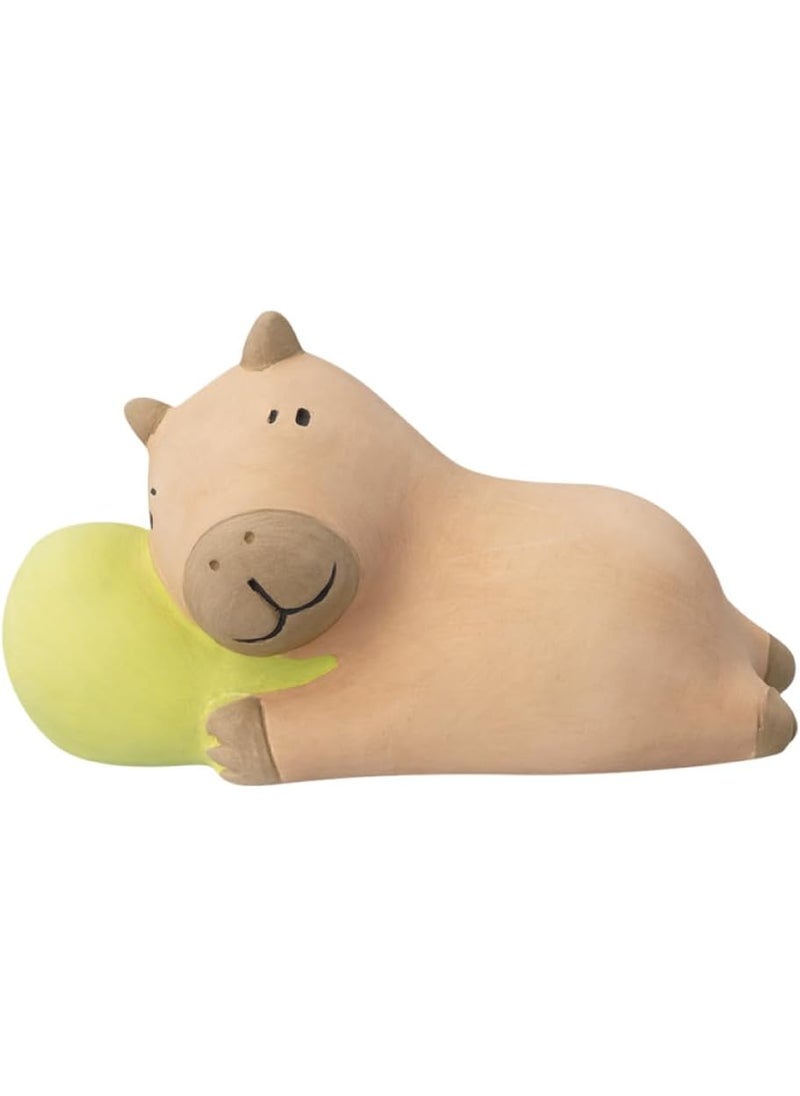 Terra Distribution - Stone Diffuser Sleeping Animals [ Designed in Japan] Non Electric Passive Diffuser for Essential Oil and Aromatherapy (Ceramic/Clay) (Sleeping Capybara) - Image 1
