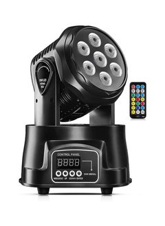 Verci Moving Head Light RGBW Stage Lighting DJ Lights 7 x 10W LED Beam Spotlight 9/14 CH Wash Light with DMX and Sound Activated for Church Wedding DJ Shows Disco Bar Lighting Disco DJ Beam lights  - Image 1