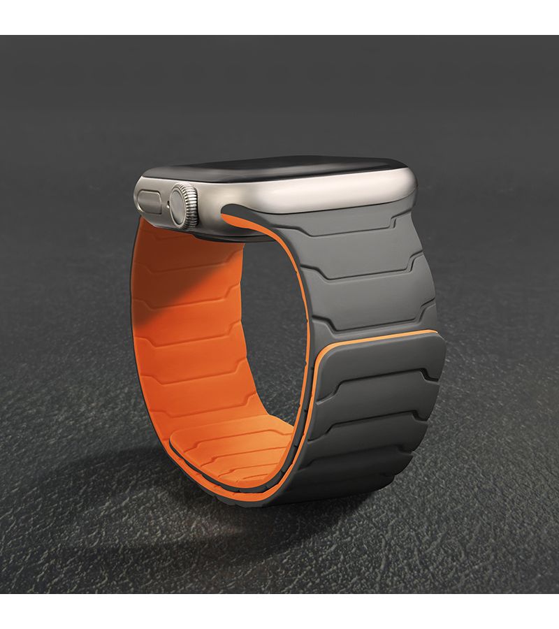 For Apple Watch Magnetic Strap 42mm 41mm 40mm 38mm Silicone Strap Gray White Compatible with Series 11 10 SE 3 9 8 7 6 5 4 3 2 1 Ultra 3 2 - Image 5