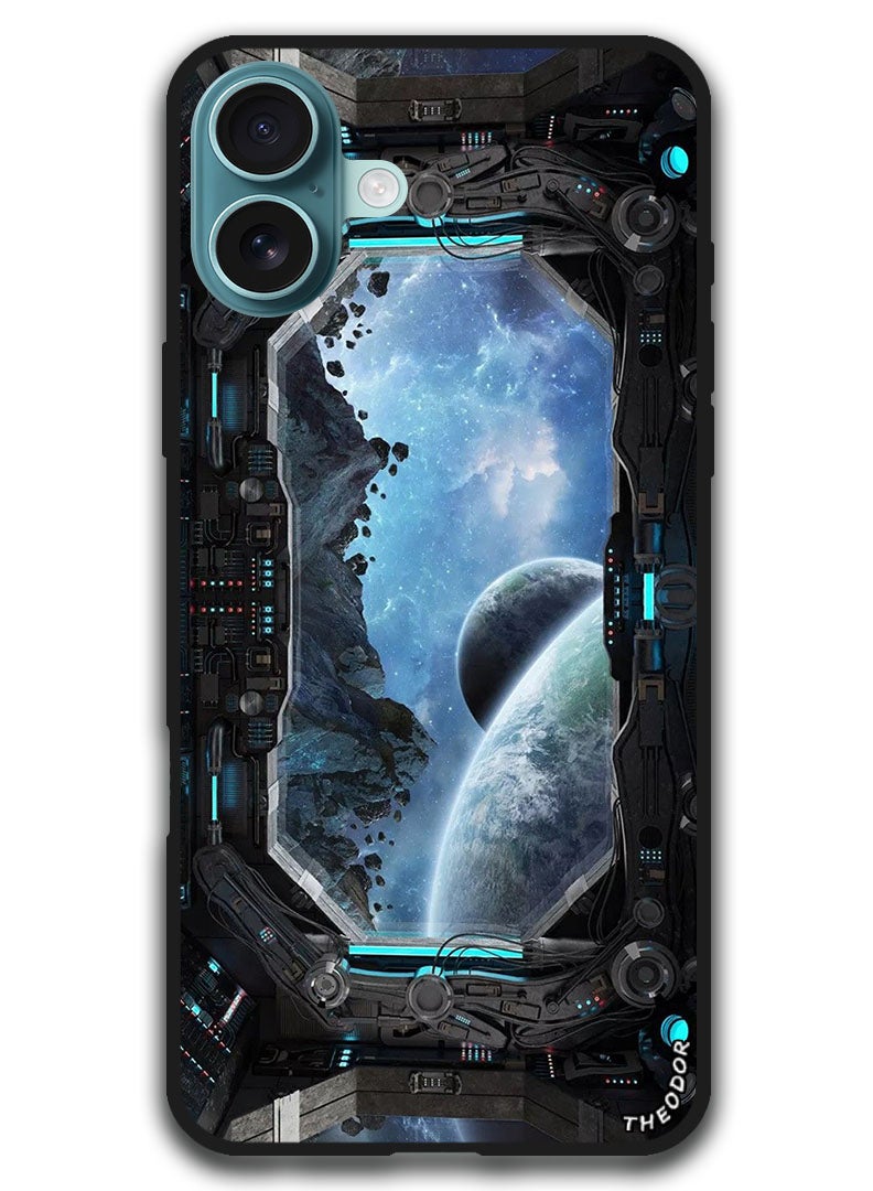 Theodor Protective Case Anti Scratch Shock Proof Bumper Cover For iPhone 16 (6.1)-inch Space View - Image 1