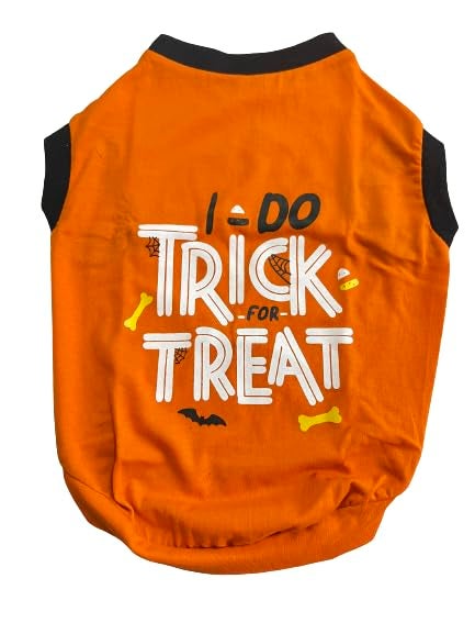 WAGZY Red and Orange Stretchable Summer T-Shirts for Puppies, Kitten, Dogs and Cats (12" XS) - Image 3