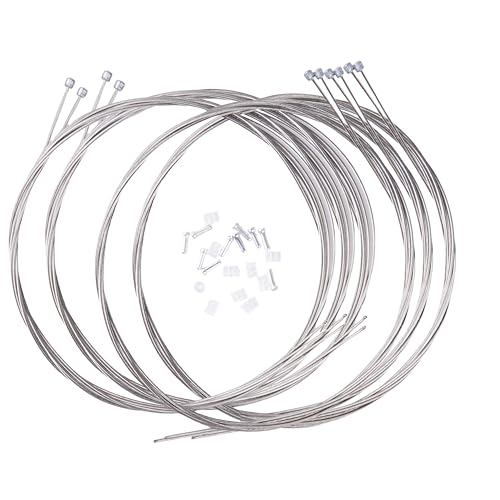 CIQIYO 10Pcs 2100MM Universal Bicycle Shifter Cable, Stainless Steel Shift line,Bike Shift Wire Kit for Mountain and Road Bike, With Cable Tips and O-rings - Image 1