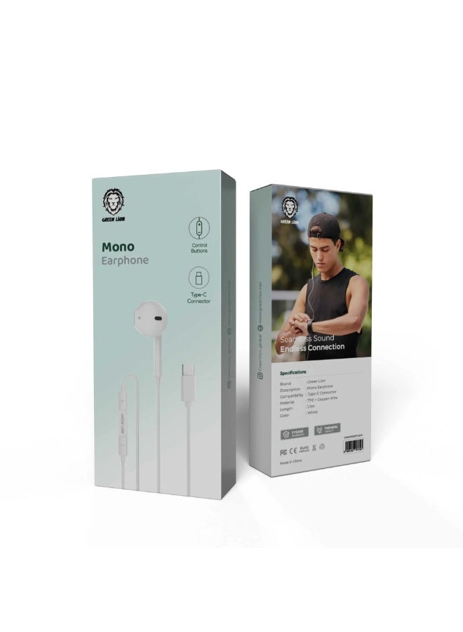 Green Lion Mono Earphone Type-C - Image 2