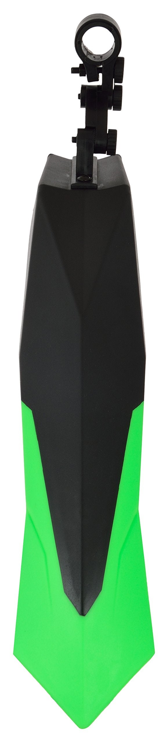 Dark Horse® Bicycle Dual Tone Front & Rear Mudguard with Plastic Clamp, Black-Green - Image 3