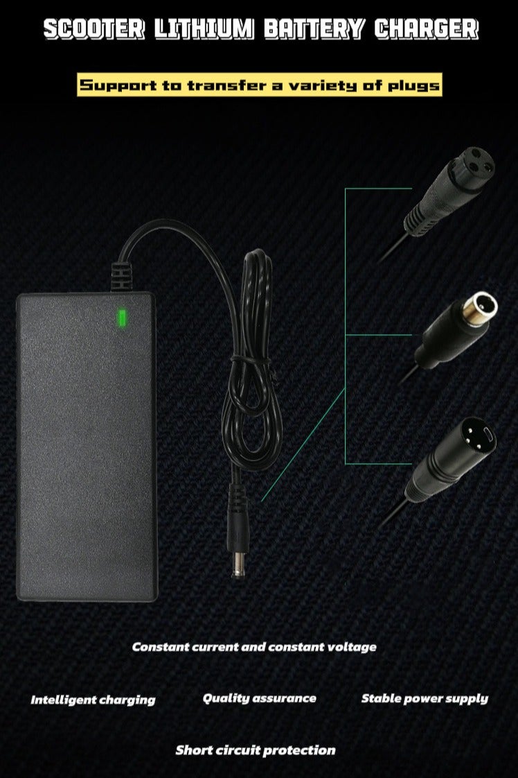 4-in-1 Large European-Specification Travel Plug, 42V 2A Power Adapter, Universal Battery Charger for Electric Scooters, Skateboards, and Electric Bicycles - Image 4