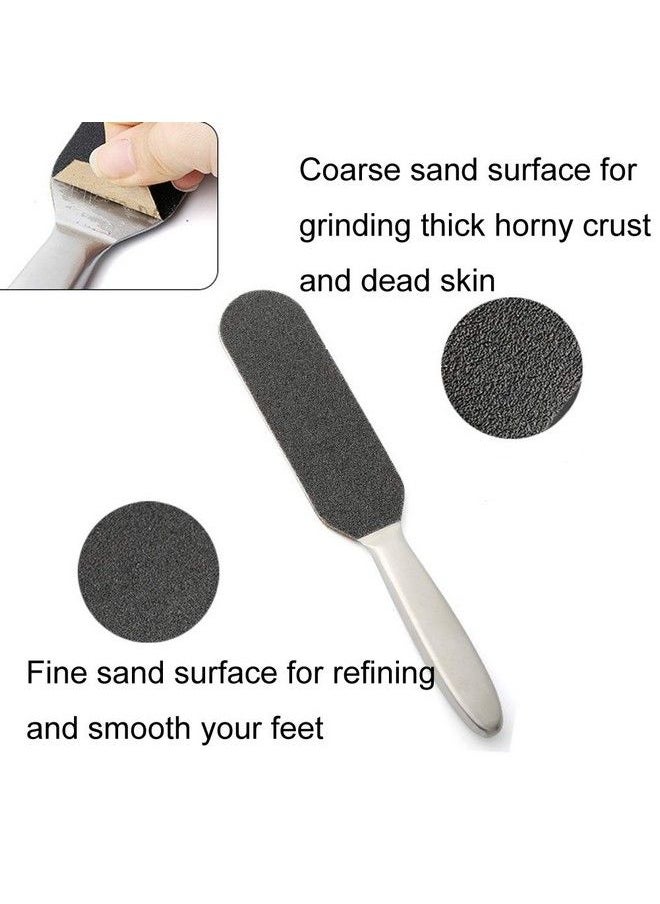 lasenersm 20 Pieces Foot File Replacement Pads Foot File Refills Abrasive Pedicure File Replacement Pads For Professional Stainless Steel Foot File Contain Fine And Coarse Replacement Grit Pads  - Image 4