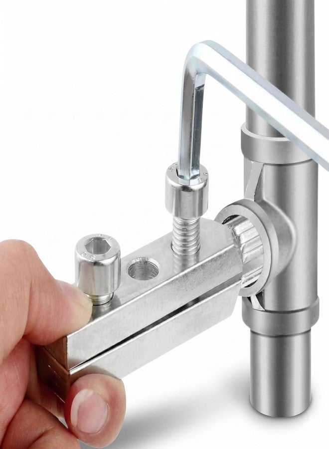 NUHARK Faucet Angle Valve Broken Wire Extractor, Stainless Steel, for 1/2 in and 3/4 in Stripped Thread, Adjustable Broken Bolt Remover - Image 1