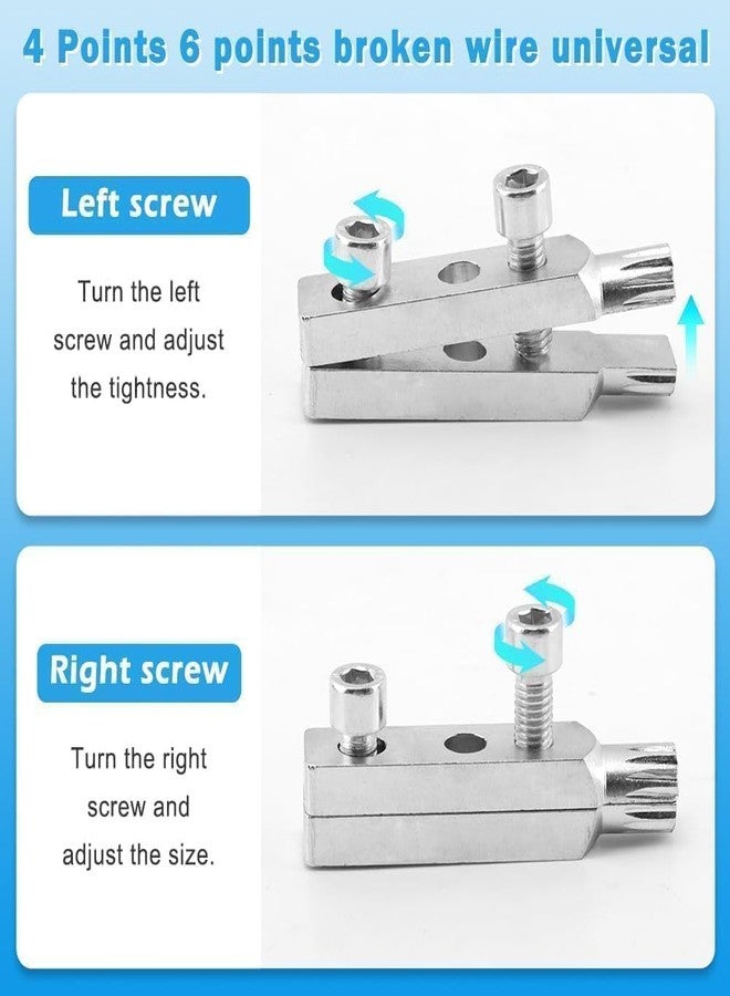 NUHARK Faucet Angle Valve Broken Wire Extractor, Stainless Steel, for 1/2 in and 3/4 in Stripped Thread, Adjustable Broken Bolt Remover - Image 4