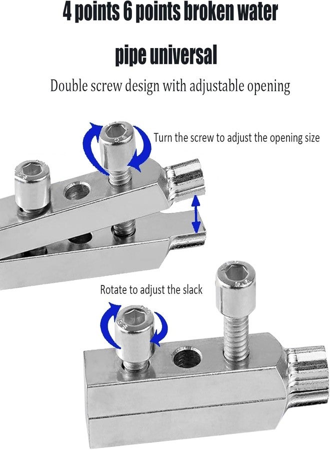 NUHARK Faucet Angle Valve Broken Wire Extractor, Stainless Steel, for 1/2 in and 3/4 in Stripped Thread, Adjustable Broken Bolt Remover - Image 5