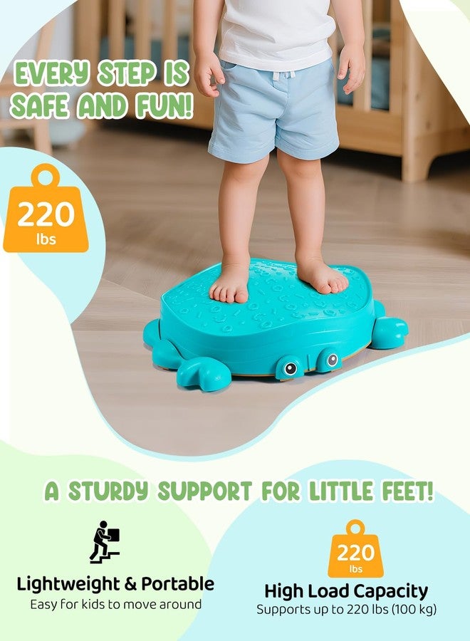 YOHOOLYO Stepping stone for kids, 5 Pack Non-Slip Child Balance Stones, Outdoor Indoor Play Toys, Rainbow Crab Design for Toddlers Kids 3-5 Gift - Image 4
