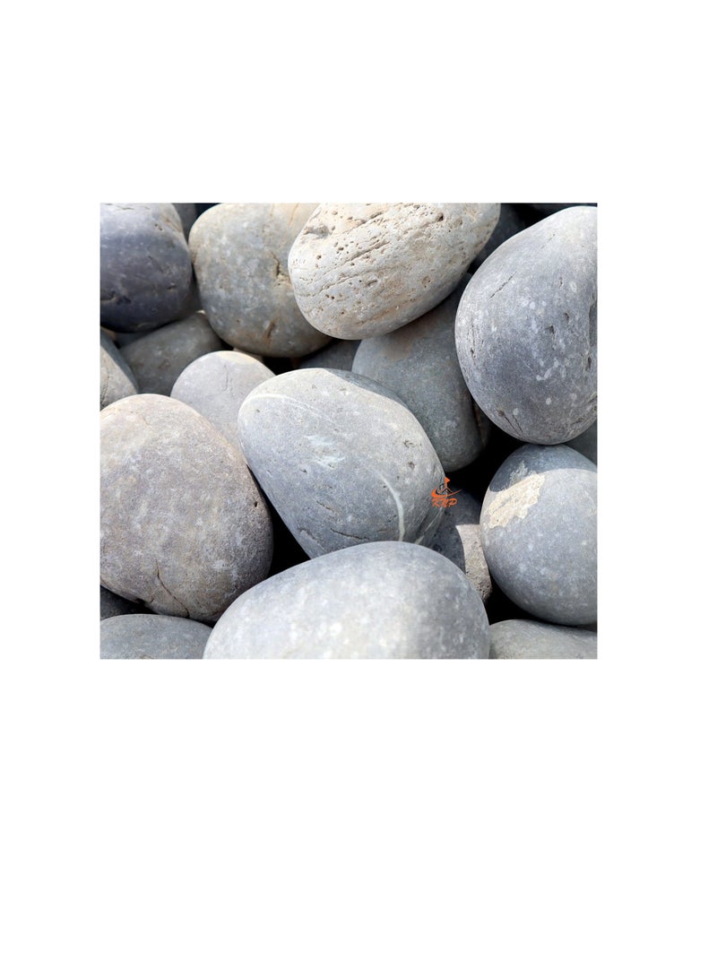 KNP Gray River Pebbles Natural Garden Material  3-5 CM 5KG - Image 1