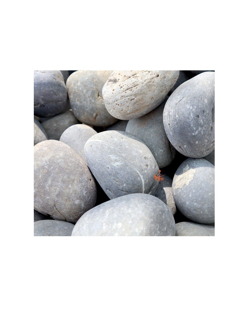 KNP Gray River Pebbles Natural Garden Material  3-5 CM 5KG - Image 2