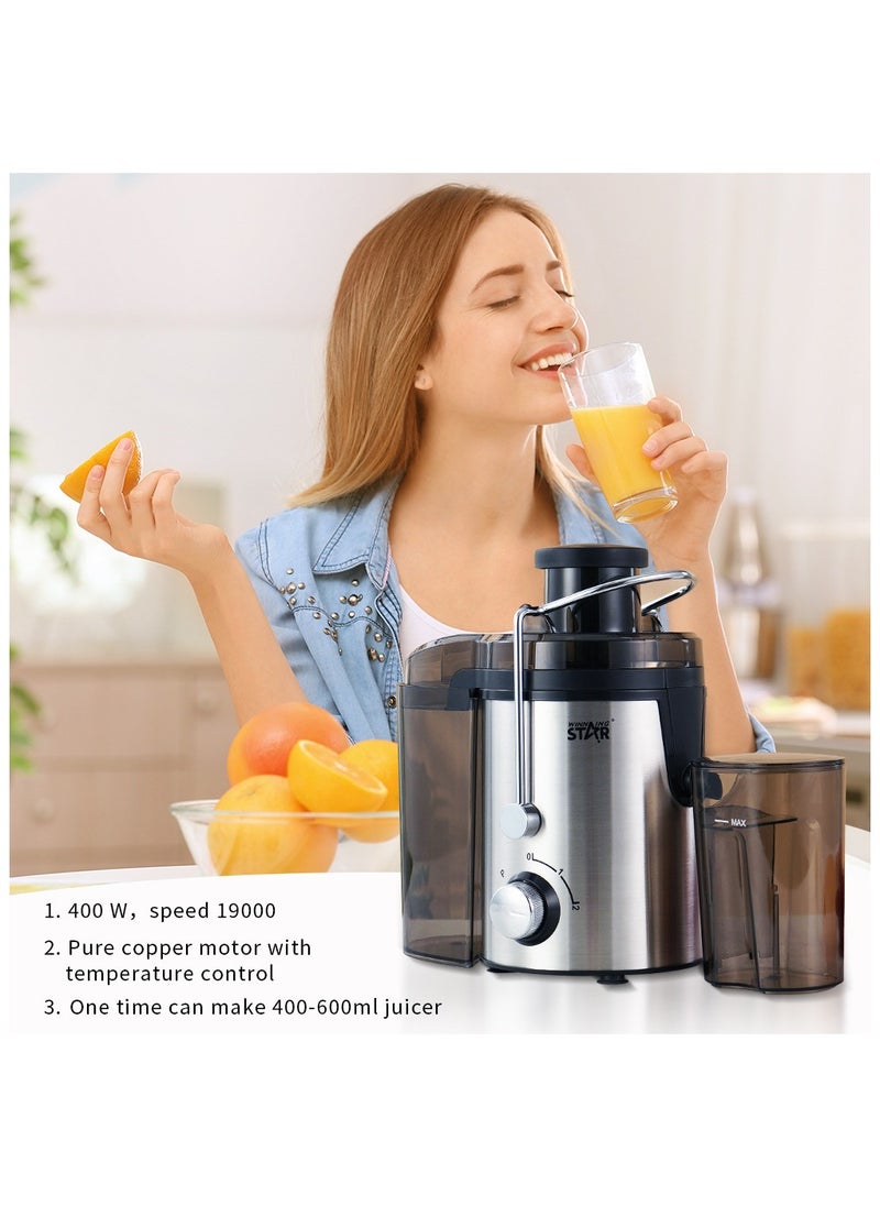 Winning Star - Juicer Machines Powerful Juice Extractor Machine for Whole Fruits & Veggies, Fast Juicing Fruit Juicer - Image 1