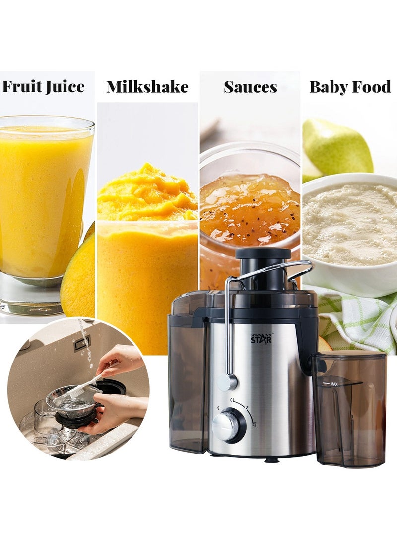 Winning Star - Juicer Machines Powerful Juice Extractor Machine for Whole Fruits & Veggies, Fast Juicing Fruit Juicer - Image 1