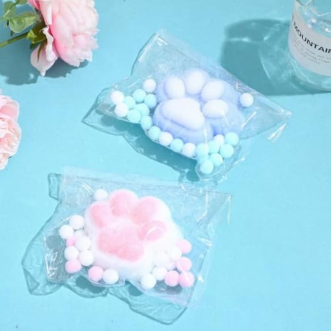 SOTOGO 2 Pieces Cat Squeeze Toys Stress Relief Squishies Animal Fidget Toys PVC Sensory Toys Family Squishy Toys - Image 5