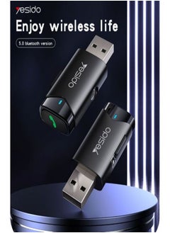 Yesido YAU40 BT5.0 Stable Transmission Double Blind USB Port Support TF Card Playback USB BT Transmitter  - Image 2