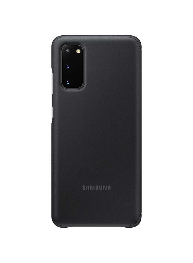 NIBEMINENT Smart Clear View Protective Case Cover For Samsung Galaxy S20 Black - Image 2