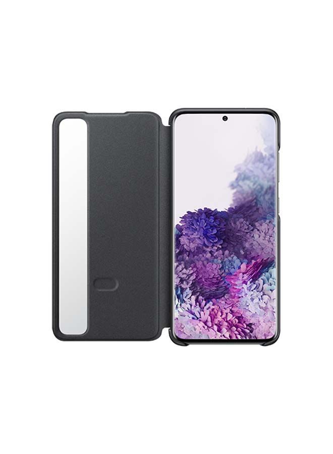 NIBEMINENT Smart Clear View Protective Case Cover For Samsung Galaxy S20 Black - Image 3