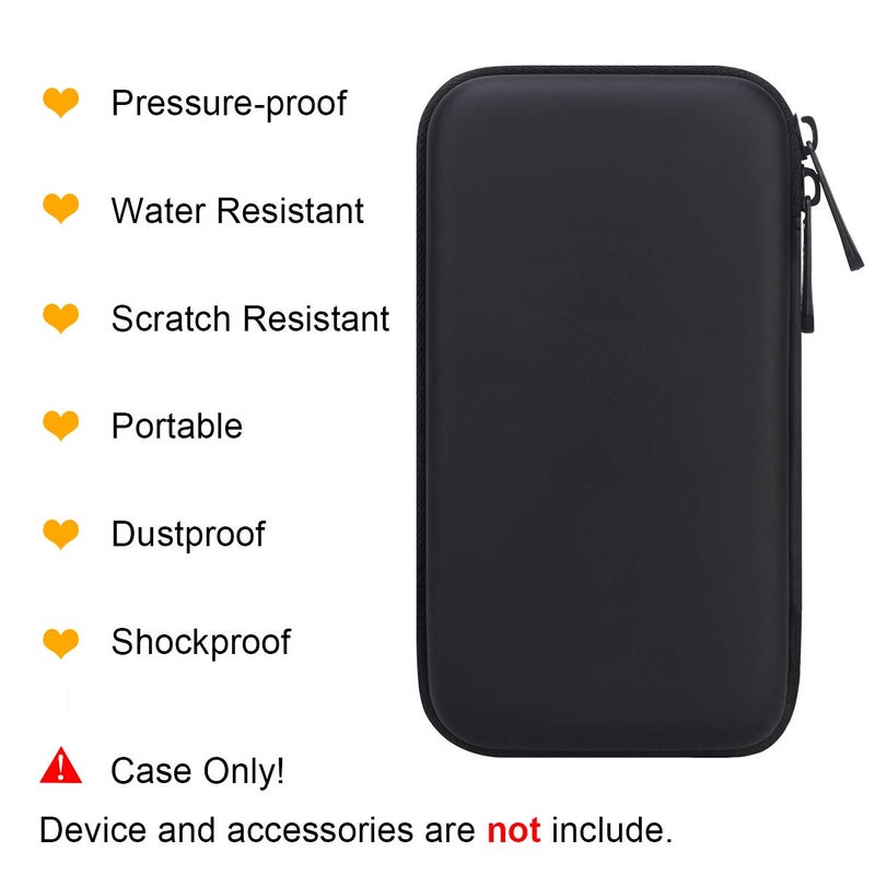 bovke BOVKE Carrying Hard Protective Case Impact Resistant Travel Power Bank Pouch Bag USB Cable Organizer for Earbuds, Cords, Charger Adapter, Electronic Accessories Wallet, Black  - Image 5