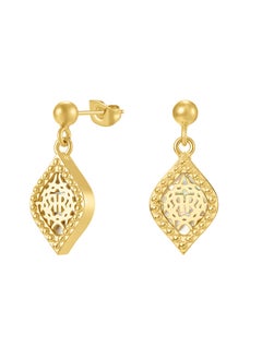 CERRUTI 1881 Esmeralda Gold Plated Mop Crystals Earrings  - Image 1