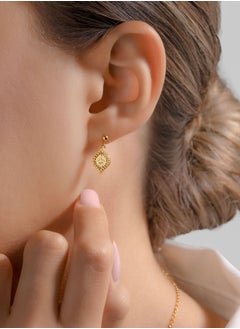 CERRUTI 1881 Esmeralda Gold Plated Mop Crystals Earrings  - Image 4