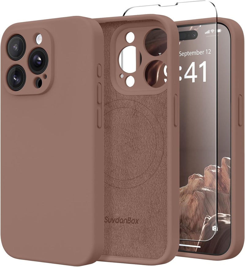 SUYDANBOX Magnetic Case for iPhone 13 Pro 6.1" Compatible with MagSafe Full Camera Protection, Screen Protector, Silicone Shockproof Protective Phone Case for iPhone 13 Pro - Image 1