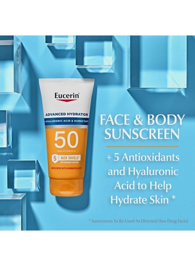 Eucerin Sun Advanced Hydration SPF 50 Sunscreen Lotion, 5 Fl Oz Tube - Image 2