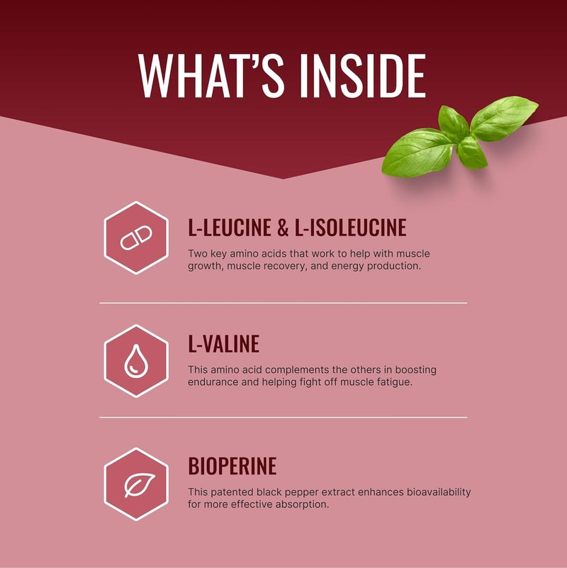 Approved Science مكمل BCAA المعتمد من ساينس 60 قرص 2400 ملغ زيادة الأداء وتعزيز تطوير العضلات L-ليوسين L-إيزوليوسين L-فالين صنع في الولايات المتحدة الأمريكية غير معدّل وراثيًا - Image 2