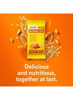 RXBAR Nut Butter and Oat Protein Bars, Protein Snacks, Snack Bars, Honey Cinnamon Peanut Butter, 9.7oz Box (5 Bars)  - Image 4