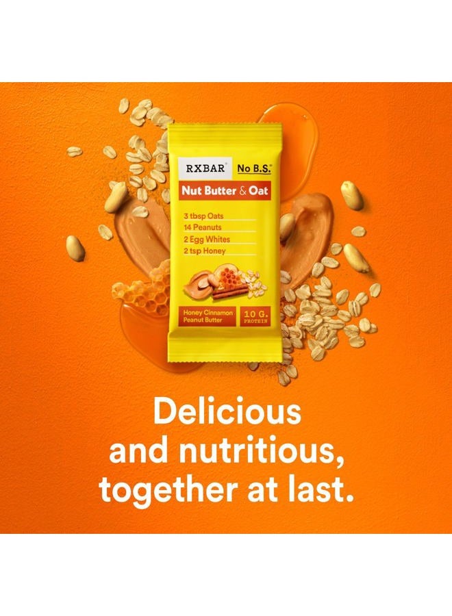 RXBAR Nut Butter and Oat Protein Bars, Protein Snacks, Snack Bars, Honey Cinnamon Peanut Butter, 9.7oz Box (5 Bars) - Image 4