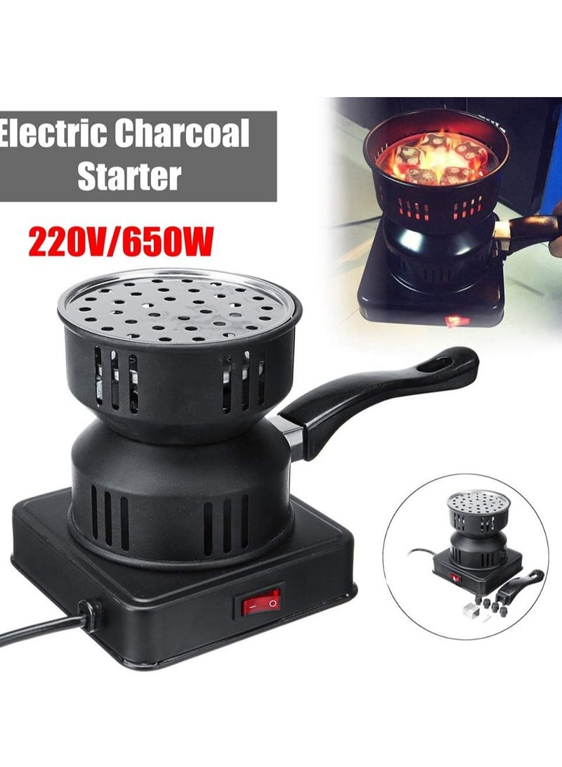 ELTRAZONE Portable Electric Charcoal Starter | Quick Fire Burner for Hookah, BBQ  More | Removable Handle  Porcelain Coating for Efficient Coal Heating and Easy Use - Image 2
