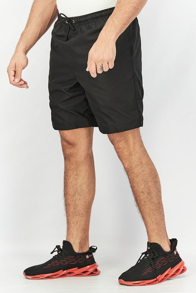 LACOSTE Men Sportswear Fit Training Shorts, Black  - Image 3