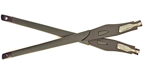 NicelyFit Temples Arms Legs for Crosslink Pro Sweep Range XL Eyeglass Glass Frames OX8027 OX8029 OX8031 OX8033 OX8040 OX8044 OX8067 OX8118 OX8090 OX3127 OX3220 OX3221 etc. Satin Black 140mm (Black) - Image 2