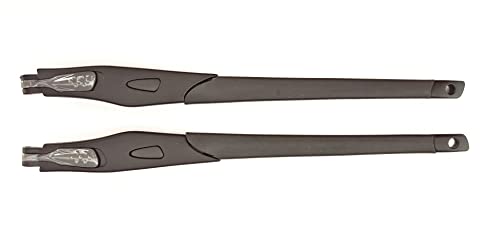 NicelyFit Temples Arms Legs for Crosslink Pro Sweep Range XL Eyeglass Glass Frames OX8027 OX8029 OX8031 OX8033 OX8040 OX8044 OX8067 OX8118 OX8090 OX3127 OX3220 OX3221 etc. Satin Black 140mm (Black) - Image 3