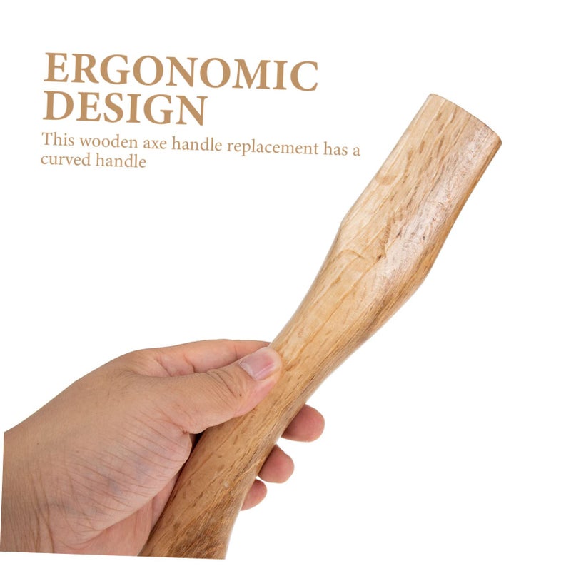 Wooden Axe Handle Replacement Grip for Standard Axes Sturdy Ergonomic Design - Image 5