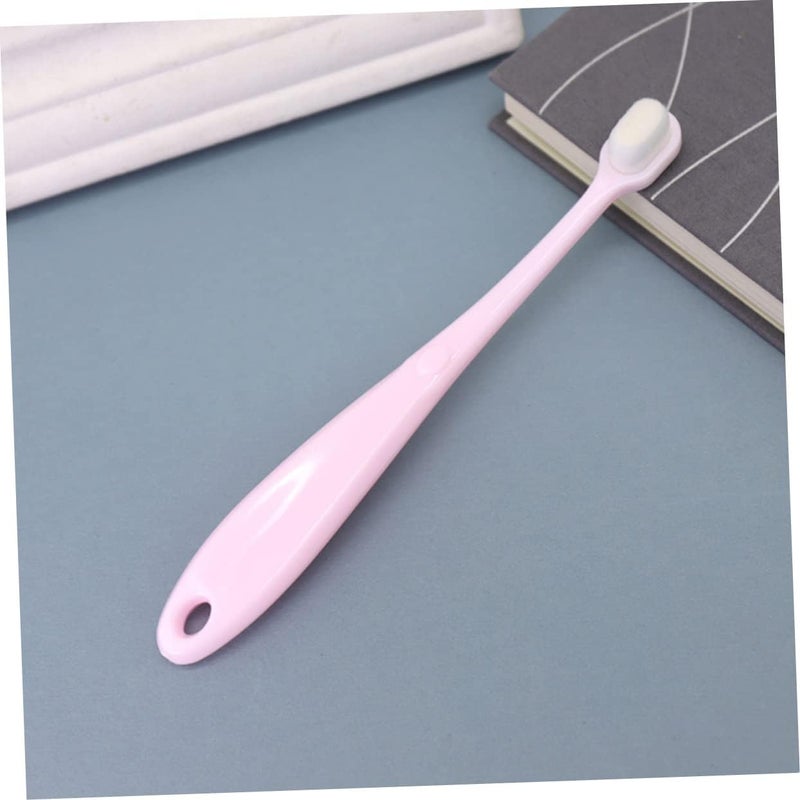 2pcs Soft Bristle Boy Girl Toothbrush Gentle Tooth Cleaner for Oral Care Lightweight and Portable and Colors for Newborns and Toddlers - Image 2