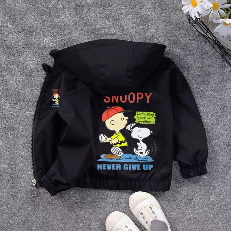 2023 Autumn New Girls' Windbreaker Jacket Baby Girls' Cardigan Casual Boys' And Girls' Hooded Jacket Jacket - Image 1