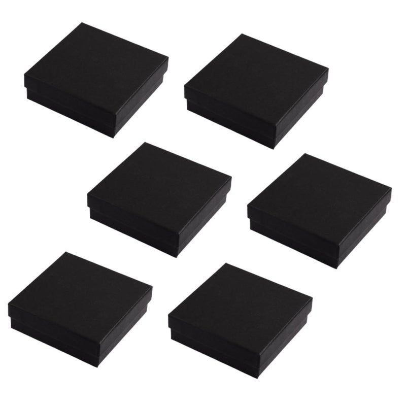 6 Pack Small Jewelry Boxes For Earring Storage And Men Organizer Case - Image 2