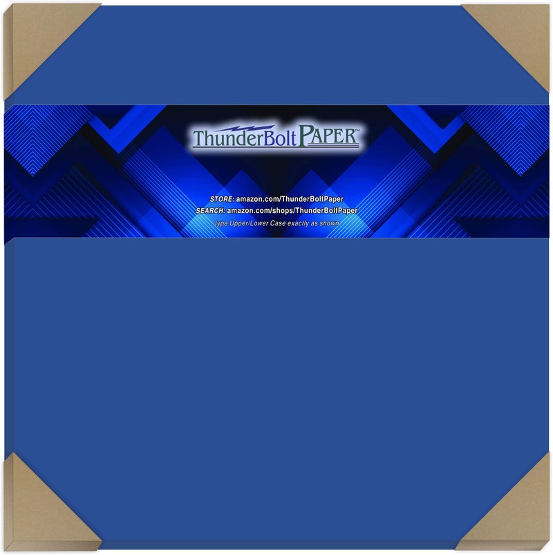 50 Royal Blue Color 65 CoverCard Paper Sheets 12 X 12 Inches Scrapbook Album Cover Size 65 lbpound Light Weight Cardstock Quality Smooth Paper Surface