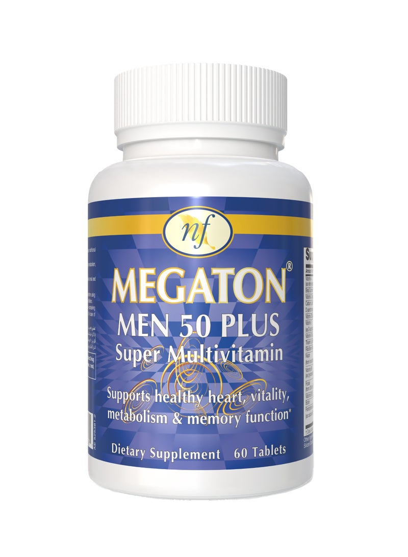 Natural Fervor Men 50 Plus Super Multivitamin 60 Tablets - Image 1