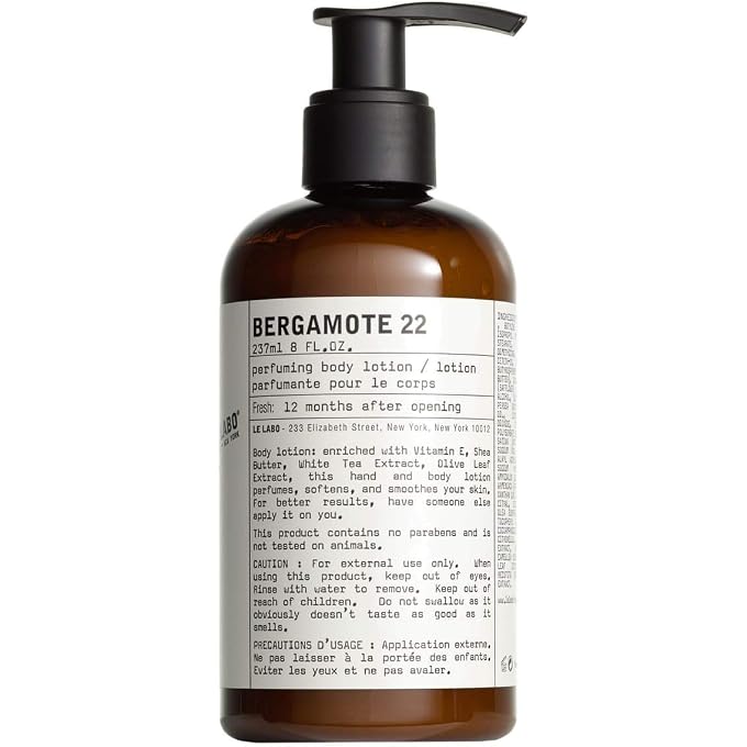 Le labo Bergamote 22 Locin para manos y cuerpo - 8 onzas