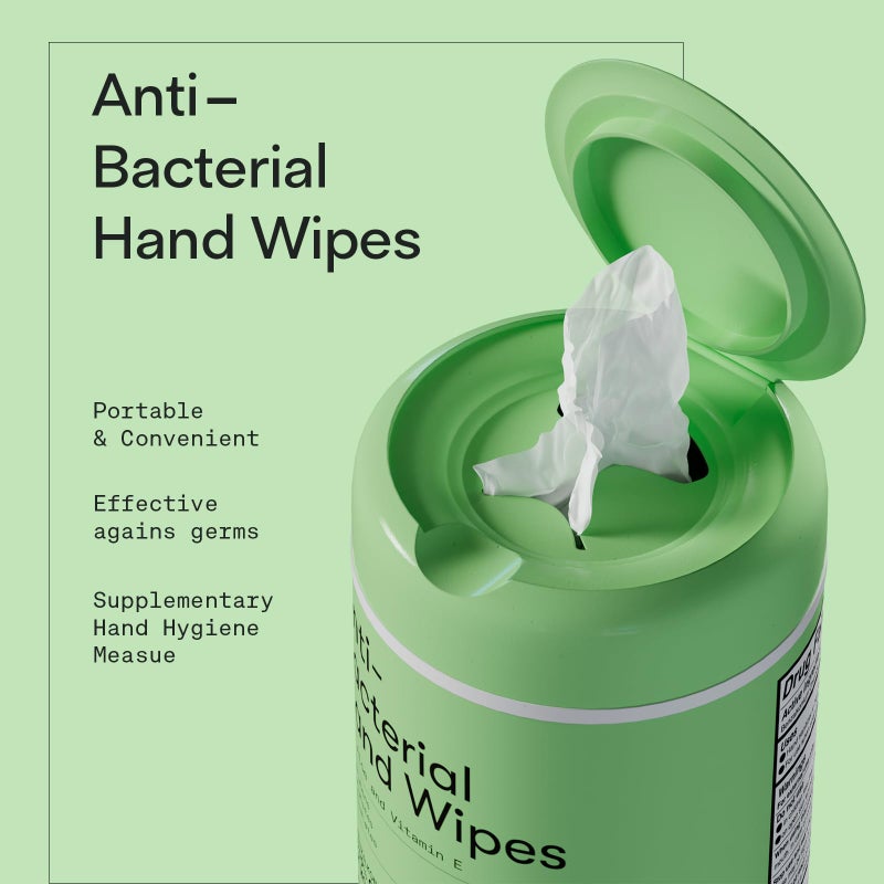 Biopure Antibacterial Hand Wipes Fresh Morning Breeze- Antibacterial Wipes with Aloe and Vitamin E Formula | 5"x7" Wet Wipes Canister | No Parabens, Sulfates or Phthalates, Kills 99% of Germs, 150 ct - Image 2