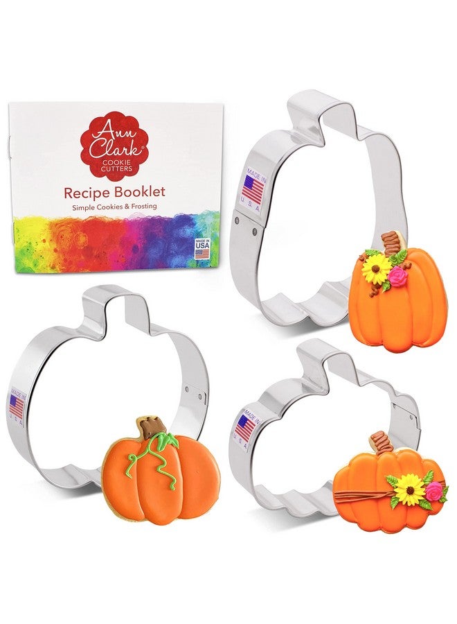 Ann Clark Cookie Cutters Halloween & Thanksgiving Pumpkin Patch Cookie Cutters 3-Pc. Set Made in USA by Ann Clark  - Image 2