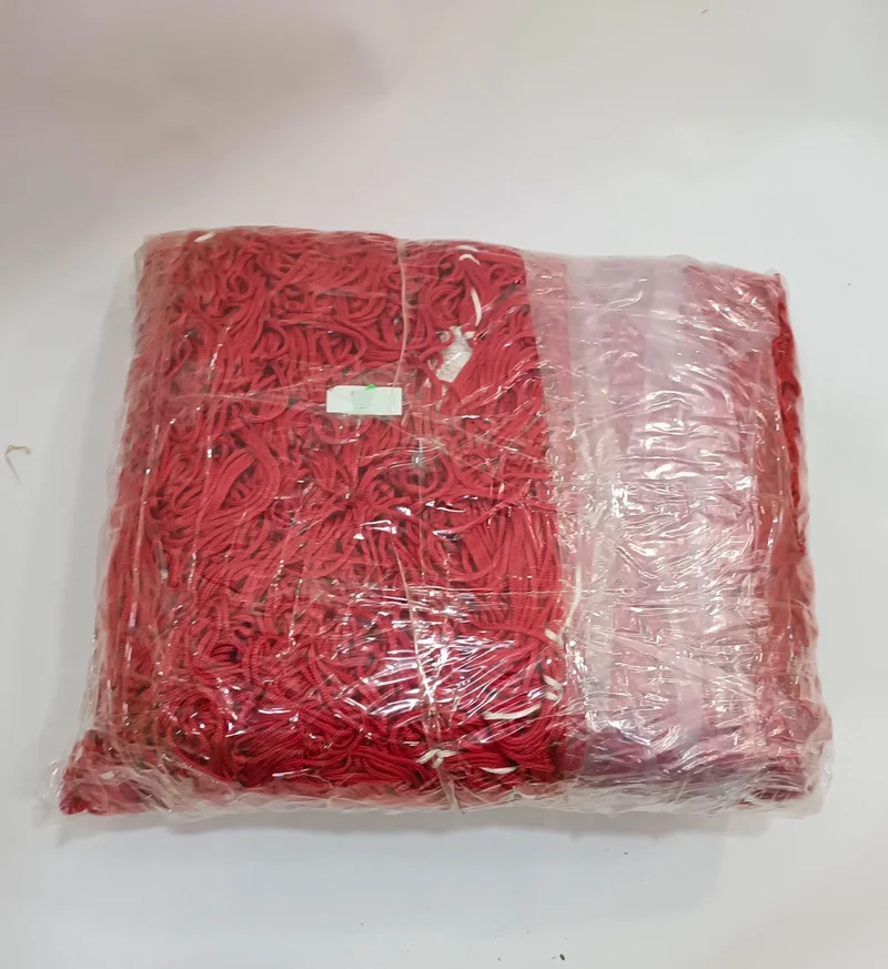 adelinspor Football Goal Net 2.5 mm Cord Rope Red 7.32*2.44*2.0 M